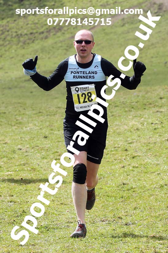 Masters men 2021 NECAA Cross Country Relays, Thornley Farm, Peterlee, Saturday, April 10th. Photo: David T. Hewitson/Sports for All Pics